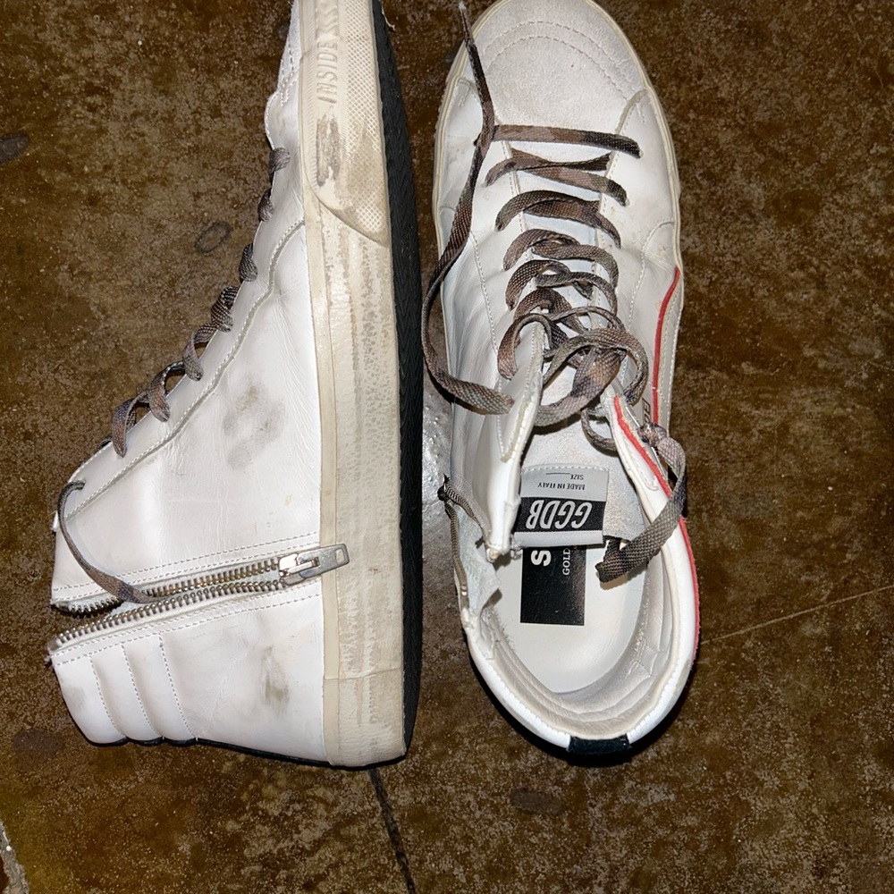 Golden Goose Men's White High-Top Sneakers - Picture 4 of 7